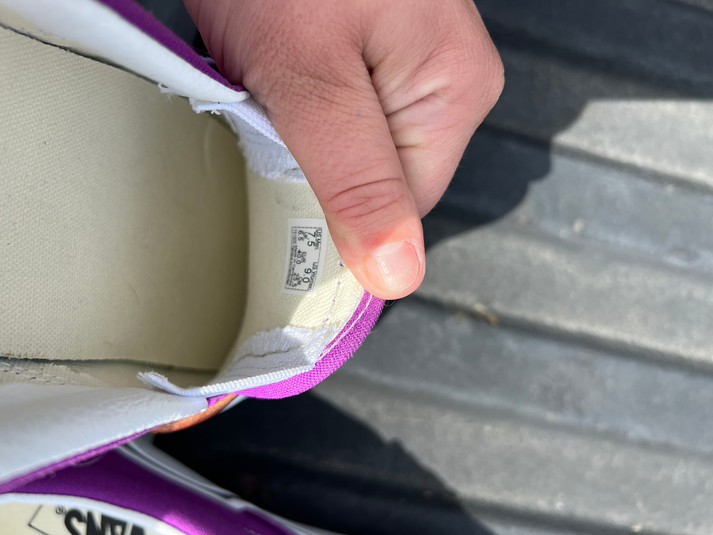 Sunflower Vans size 9 women’s