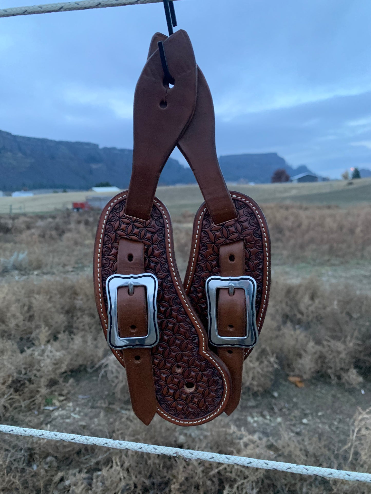 Geometric Stamped Buckaroo Straps