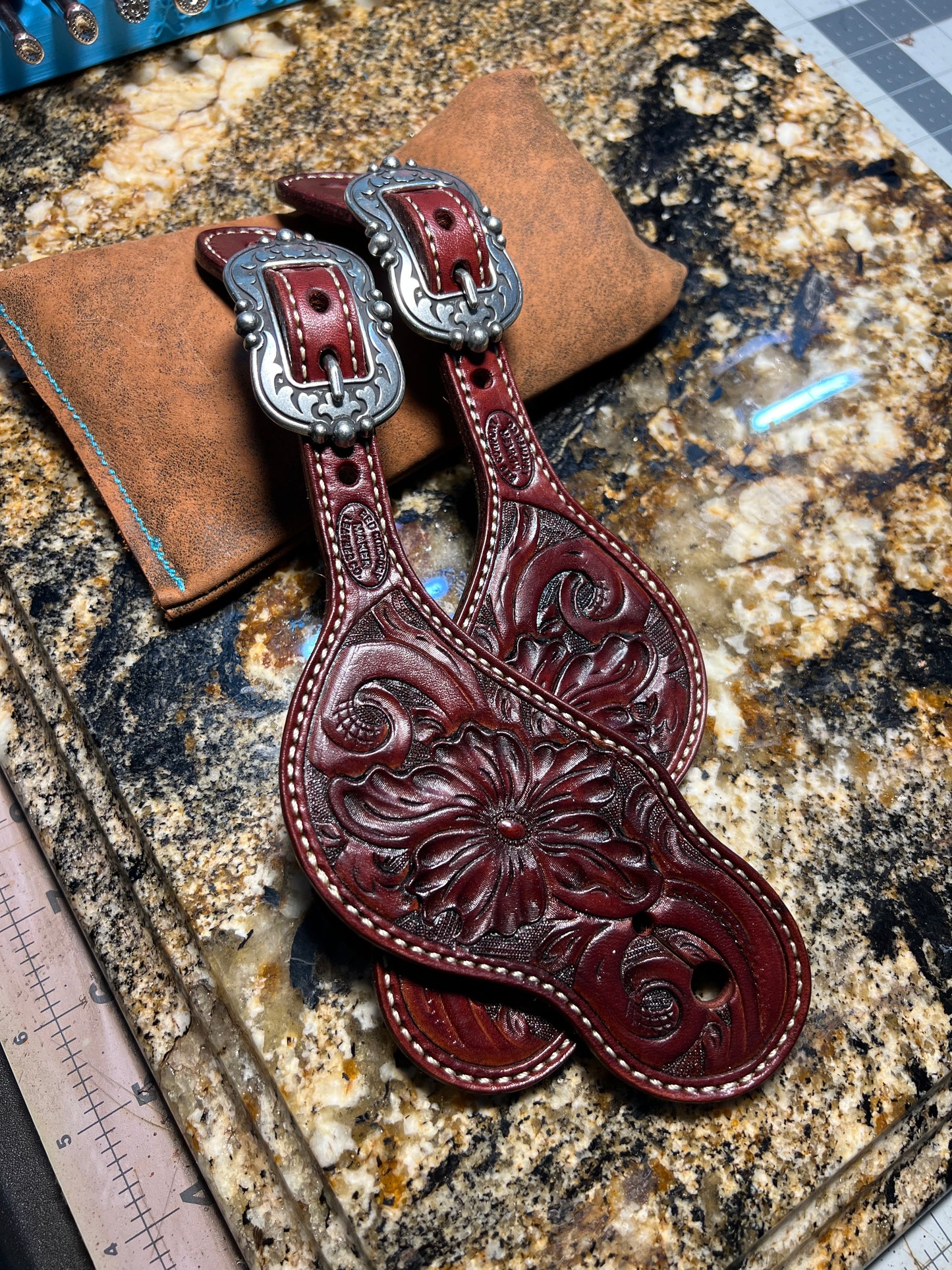 Floral Tooled Straps