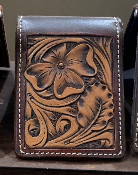 Tooled Money Clip Wallet