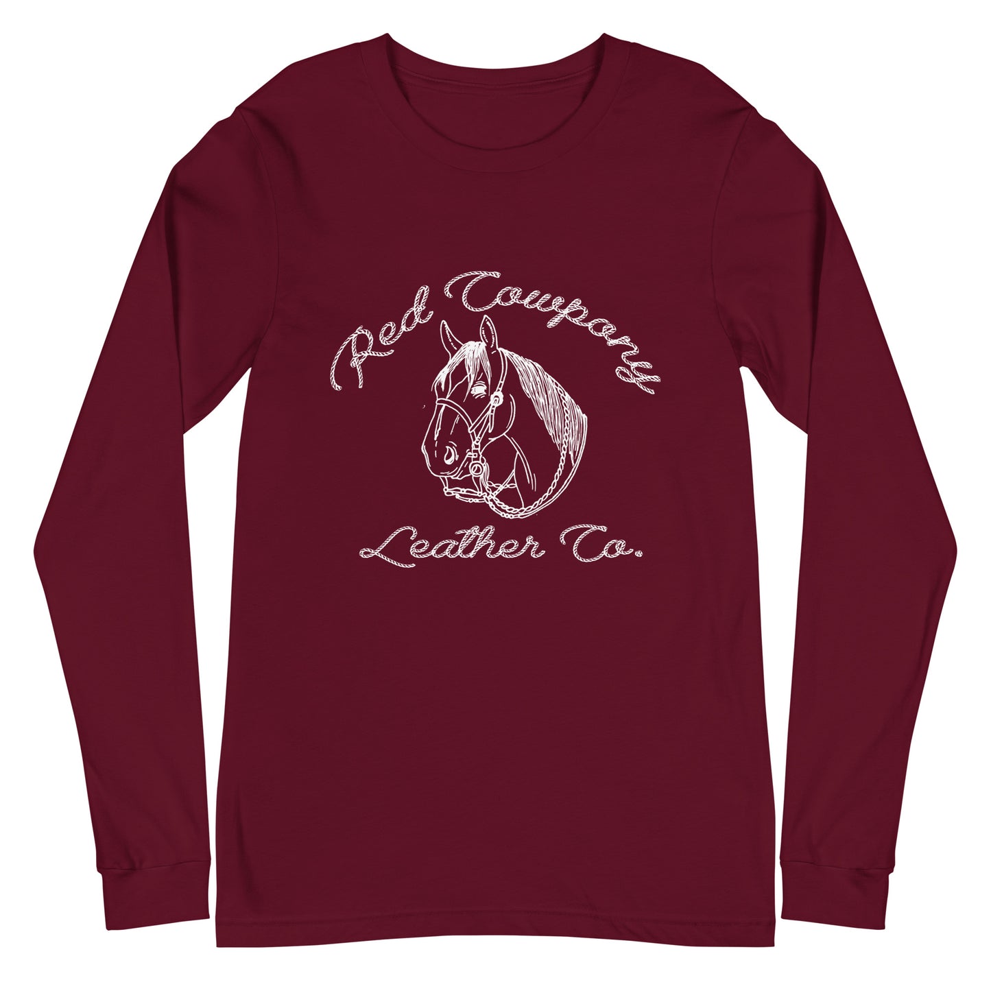 Red Cowpony Logo Long Sleeve Tee